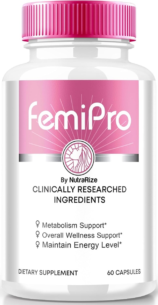 NutraRize FemiPro Capsule, Formula Premium pentru suport pentru Heath urinar, All-Natural Supliment pentru Control și Sănătate generală, Femi Pro Recenzii (60 capsule)
