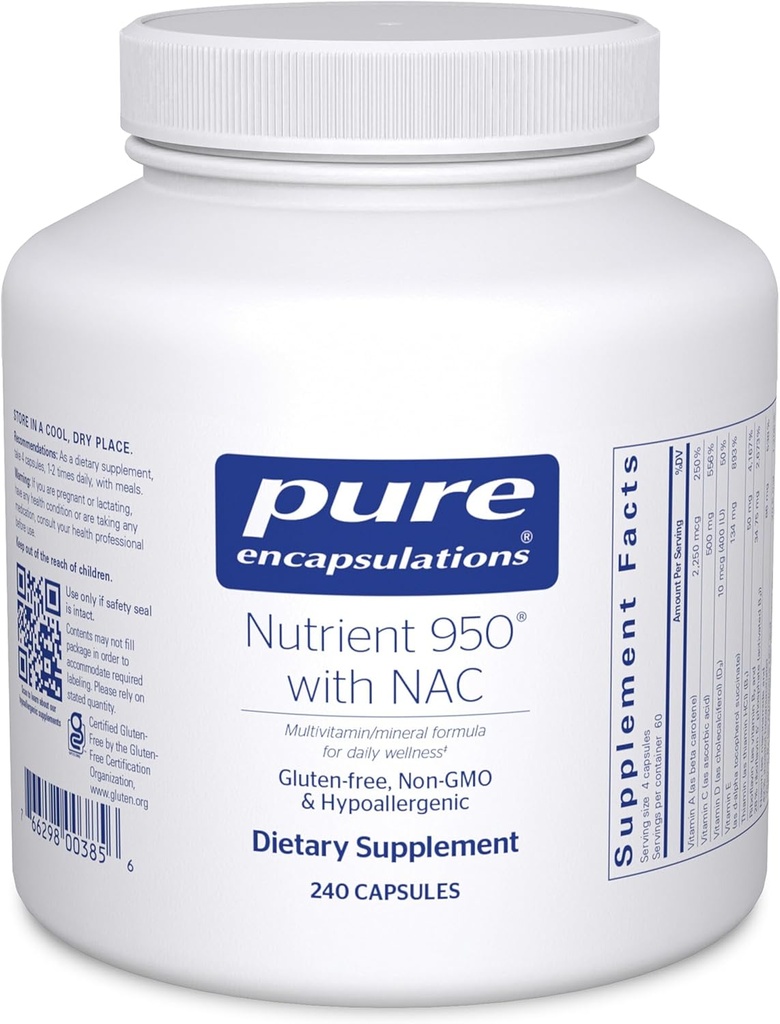 Încapsularea pură Nutrient 950 cu NAC 
