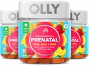 Olly Prenatal Multivitamine Gummy, Acid folic, Vitamina D, Omega DHA, Supliment masticabil, 60 Gummies Citrus 3 Count