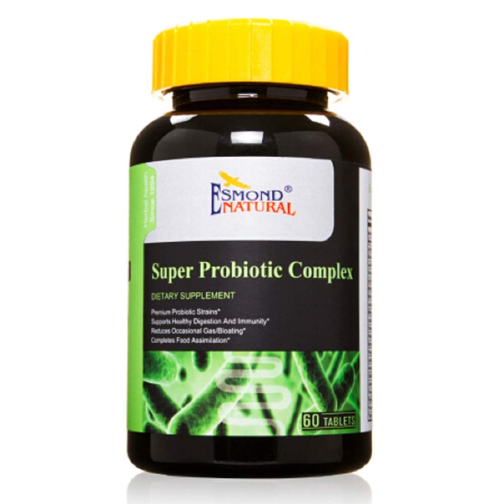 Super Probiotic Complex (Reduce gaz ocazional / balonare), GMP, Natural Product Assn Certified, Made in USA - 60 comprimate