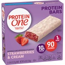 Proteine One 90 Calorie Proteine Baruri, Căpșuni și Cremă, Keto Friendly, 5 CT, 4.8 oz