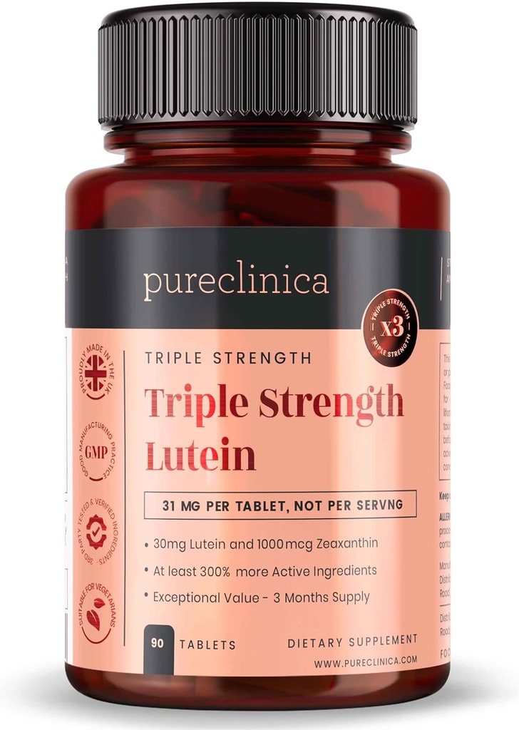 pureclinica Lutein 30 mg cu Zeaxantină 1000mcg 