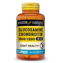 MASON NATURAL Glucosamină Chondroitin 1500/1200 cu vitamina C, susține sănătatea comună pentru flexibilitate normală și mobilitate*, 100 capsule, 1 lună de aprovizionare