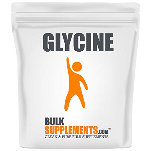 BulkSupplements.com Powder Glicină - Suplimente Glicină, Suplimentul Aminoacid - Fără aromă & Gluten, 3g per Serving, 1kg (2,2 lbs) (Pachet de 1)
