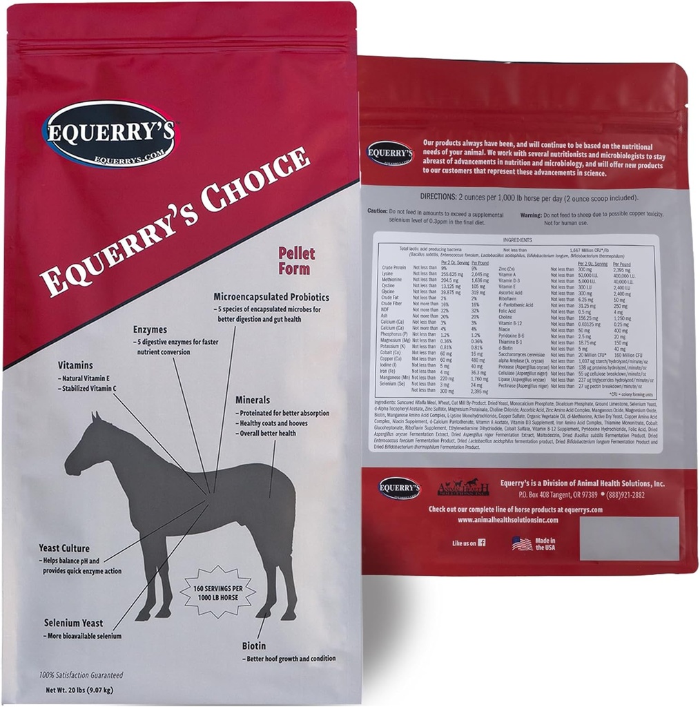 Pelete de cai Equerry - Supliment nutritional complet 