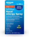 Îngrijire de bază 24 ore Alergie Nasal Spray, Triamcinolon Acetonid 55 mcg pe spray, Alergie Medicina, non-Drowsy, 0.57 fl oz (Pachetul de 1)