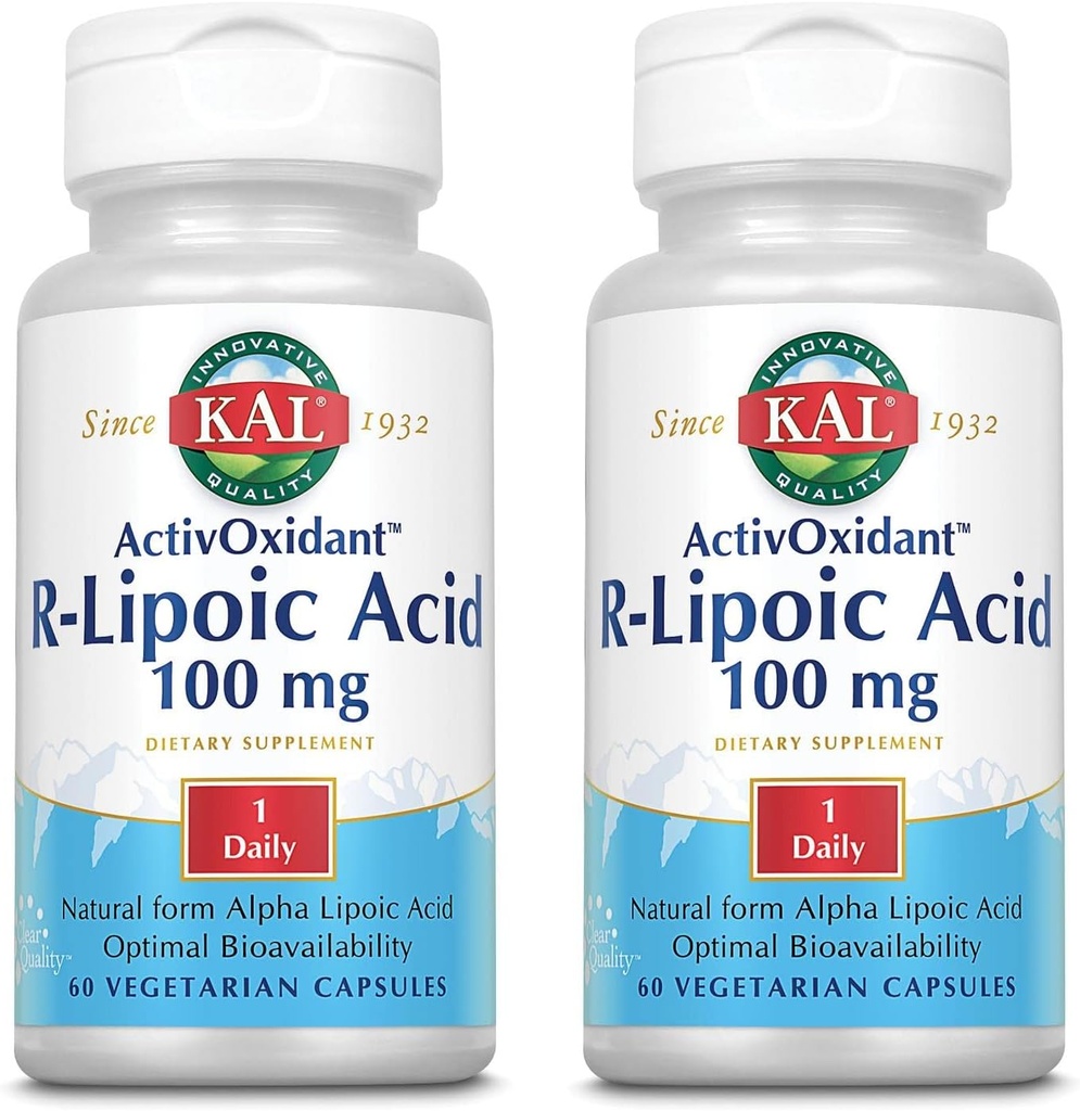KAL 100 Mg acid R-lipoic Tablete activoxidante, 60 Număr de comprimate 