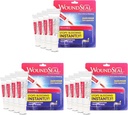 WoundSeal Powder 4 Fiecare (Pachet de 3) - Primul ajutor de îngrijire a rănilor pentru tăieturi, zgârieturi și abraziuni - opreşte sângerarea în secunde fără cusături sau bandaje - sigur și eficient pentru oamenii de toate vârstele și animale de companie