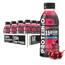 Protein2o Hydration Drink - 2-in-1 lichid limpede Whey Proteine Izolate si Electrolite Drink - 15g Proteina, Vitaminele B5, B6 - Recuperare post-workout - 16.9 Fl Oz - 12 Conte Wild Cherry