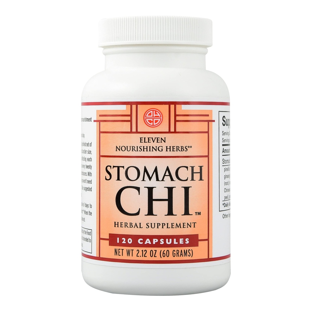 Stomac Chi - supliment chinezesc de plante pentru sanatate digestiva - Consolidarea si refacerea sistemului digestiv & Imbunatatirea functiei de ajutorare a stomacului - Suport natural digestiv - 120 capsule