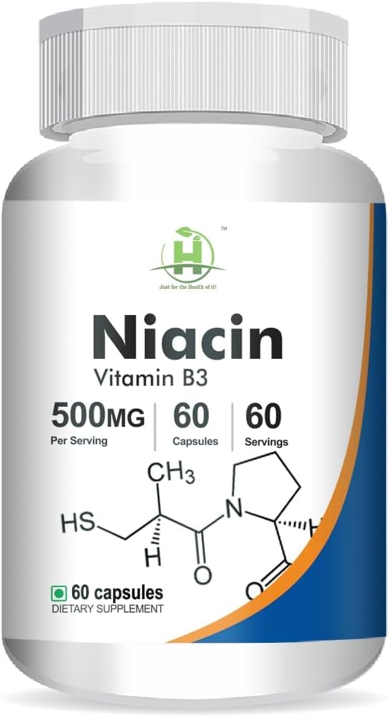 Generic Niacin (Vitamina B3) 500mg Niveluri energetice