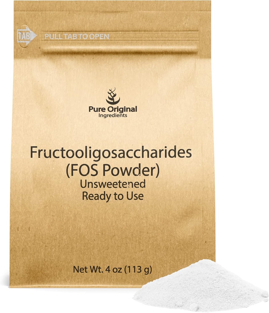 Pure Original Ingredients Fructooligosaccharides 4oz, No Additives, FOS Powder