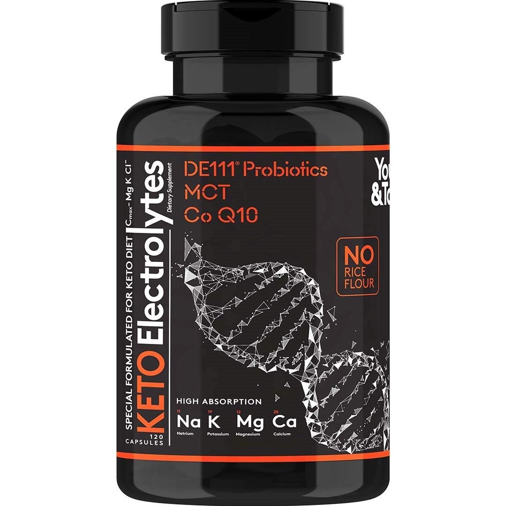 Capsulele Keto Electrolyte cu MCT, Magneziu, Potasiu & Pigment 