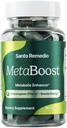 Santo Remedio MetaBoost, Supliment alimentar, potențator metabolic, oferă un efect termogenic, crește Calorie Burn, ceai verde (termogen), crom și calciu, 60 comprimate, vegetarian