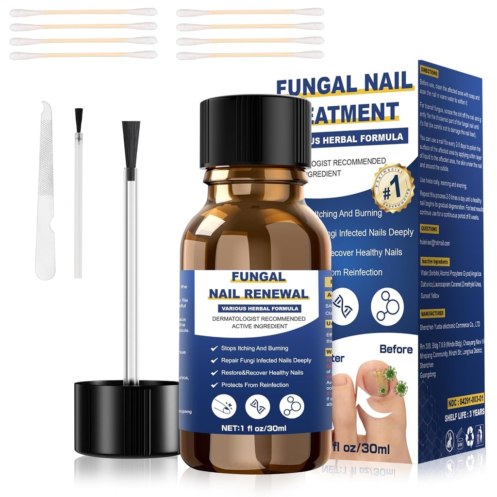Tratament de unghii Fungus,Foot Fungus Tratament suplimentar,Fungus Nail Tratamente, unghii unghii Fungus Tratamente pentru ciuperci unghii galben unghie unghii tratament (1fl oz/30ml)