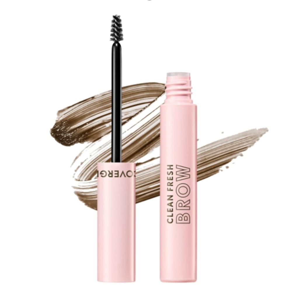 CoverGirl Sprânceană proaspătă curat, 500 mediu maro, Gel sprânceană, lung-Lasting, Formula Vegan, Natural Looking, Ușor de aplicat, Nu Smudge, 0.18 oz