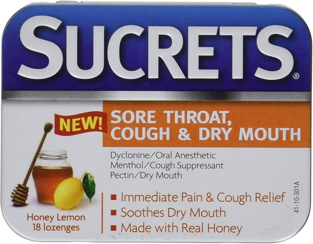 Sucrets Sore Throat & Tuse Lozenges 