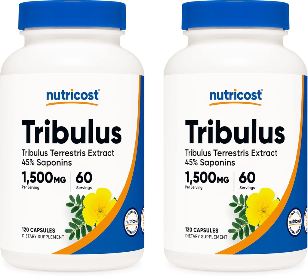 Nutricost Tribulus Terrestris Extract 750mg, 120 capsule (2 flacoane)