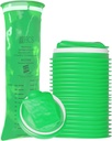 HCS Emesis Bags de unică folosință - Eco-Friendly, Premium, Gradul Spitalului, Adulți și copii - Pungi vomitare de unică folosință pentru mașini, călătorii, Home Use - Arunca, Barf, Puke - 24, Puternic (40 fl oz)