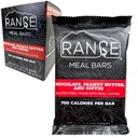 Range Meal Bar - High Calorie Meed Baruri de schimb - Gluten Gratuit Baruri - Backpacking Mese - 6 Pack (Chocolate, Unt de arahide și cafea)