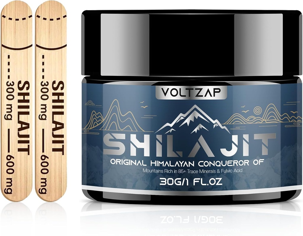 Shilajit Pure Himalayan Organic Resin: Potență maximă natural organic Shilajit Resin cu 85+ suport Metabolizare Sistem imunitar