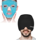ZNÖCUETÖD Bundle of Gel margele fata de gheata Masca pentru dureri de cap, Puffy Eyes, Redness si Migrene Migrene Headache Relief Cap Hat, Cap de gheata Wrap Cooling Gel Ice Beanie Cold Cap