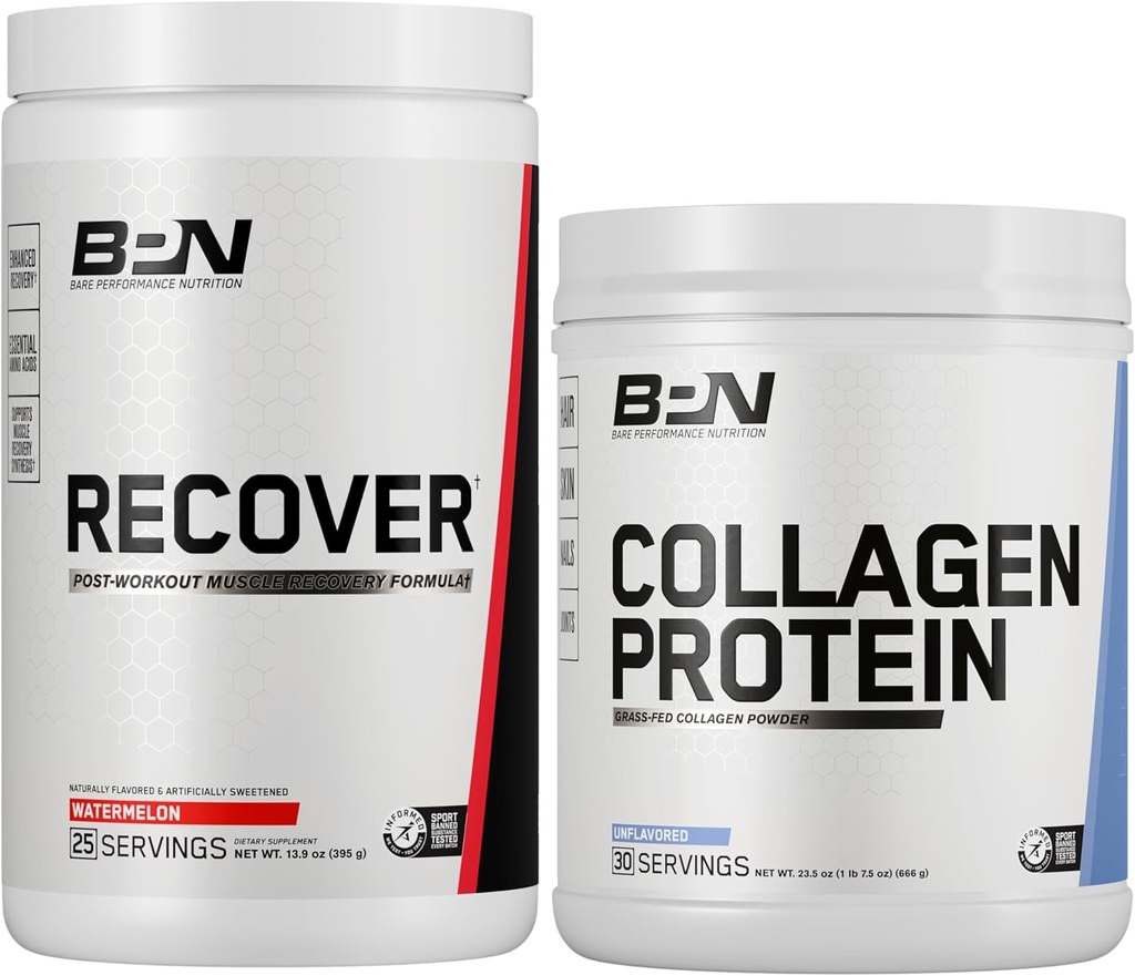 BARE PERFORMANŢĂ NUTRIŢIE BPN Recuperare şi Colagen Proteine Bundle