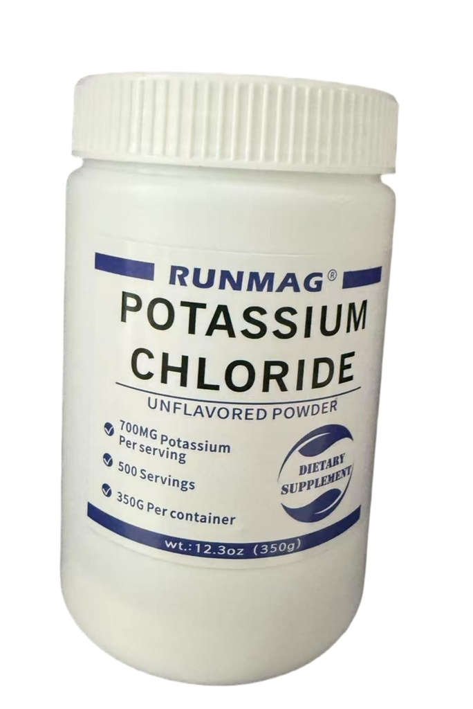 Pulbere de clorură de potasiu - Sare Substituită 350g per recipient
