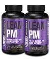Fabrica Jacked Lean PM Night Time Fat Burner, Suplimentul de ajutor pentru somn, & Apetit Suppressant pentru bărbați și femei - 180 Stimulant-Free Veggie pierdere în greutate pastile dieta