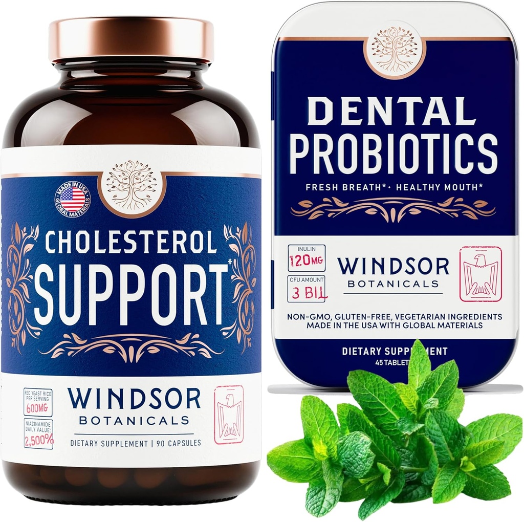 WINDSOR BOTACALS Suport Colesterol Suplimente si Probiotice dentare pentru probion respiratie proaspat