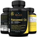 Capsule ulei de in - 1000 mg - 120 Vegan Soft Gels - High in Omega 3, 6, 9 - Rece presat Seed Seed Formula - 4 luni de aprovizionare - by NextGenU