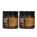 Fiecare om Jack Beard Butter- Subtil Sandalwood Fragrance - Hydrates and Styles Dry, Unrully Beards în timp ce ușurarea mâncărime - natural Derived cu unt de Shea și ulei de cocos - 4 uncii (2 Pack)