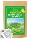 TeeLux Decaf Ceai verde de lamaie, Ceai verde decafeinizat cu aroma de lamaie si aroma, 100 Conte