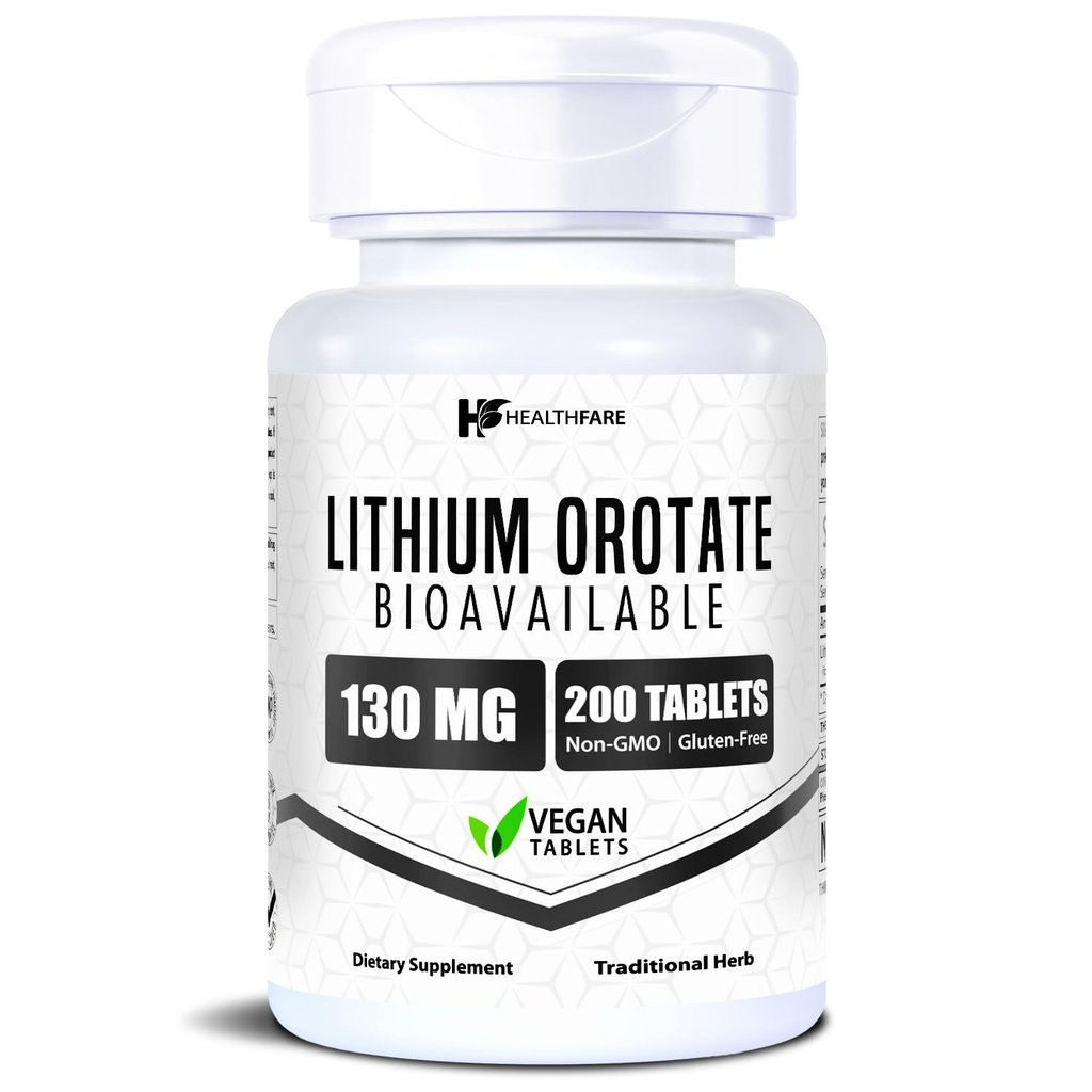 HealthFare Litiu Orotate Supliment 130mg 