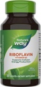 Natura's Way Riboflavin Vitamina B2, 400 mg per portie, Pachet de 3