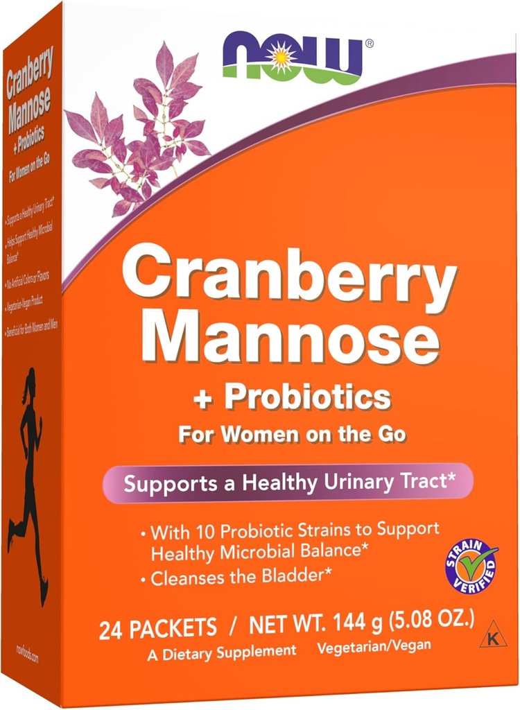 Acum Suplimente, Cranberry Mannose + Probiotice cu un amestec de 10 Probiotic Bacterial Strains, 24/Box