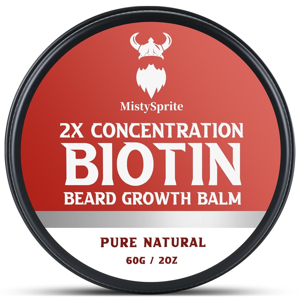 Balsam de barbă pentru bărbați și ceară de barbă condiționat - Made with Castor Oil Ingrediente naturale și organice - Hydrates & Thickens facial Hair Growth- 2 Once Tin (Vanilla)