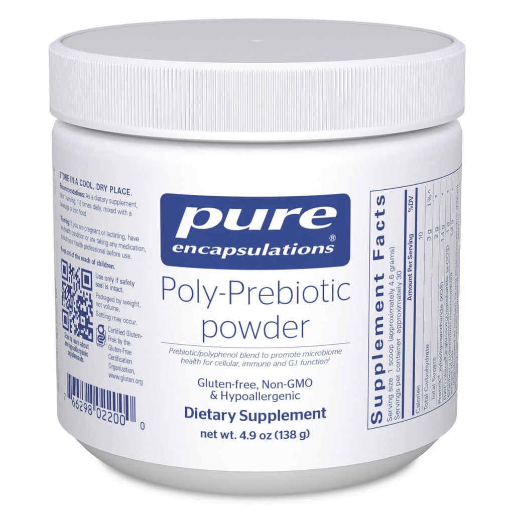 Pure Encapsulations Poli-Prebiotic Powder 