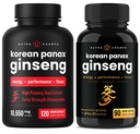 NutraChamps complet Ginseng Duo - Energie completă, focalizare și suport de rezistență Bundle 