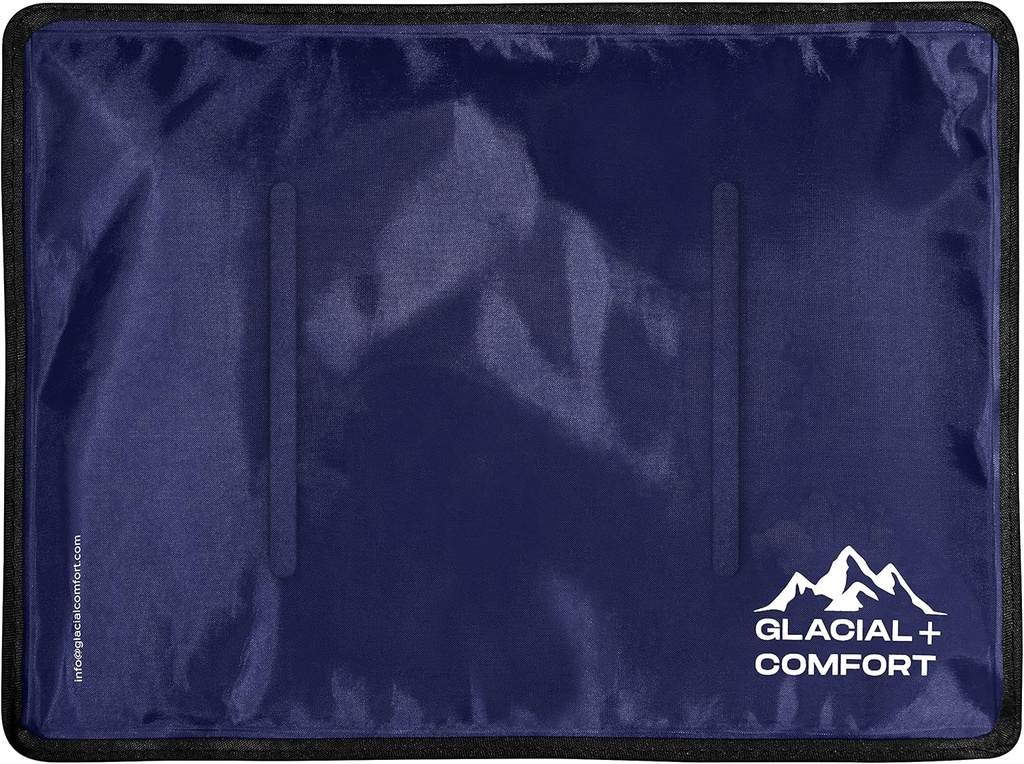 Glaciar Comfort Large Gel Ice Pack pentru leziuni Reutilizabile - (15" x 11") Pad-uri reci pentru dureri de spate, Hip, Knee, Umăr, Strains musculare, Migrene & Postpartum Recovery, Flex Technology - Pad de compresie.