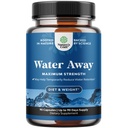 Apă Away Pastile Diuretice Herbal Putere mare - supliment de reținere lichid cu extract de frunze Dandelion & Ceai verde pentru ajutor de balonare pentru femei și bărbați - Capsule pentru umflarea picioarelor și picioarelor - 90 Conte