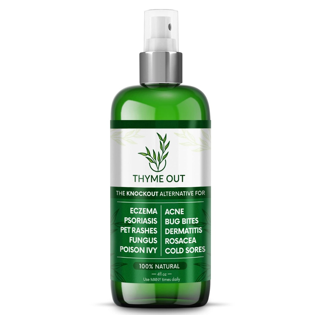 Tratamentul cu eczemă naturală - Tratamentul cu psoriazis - o soluţie All-in-One pentru Acnee, Dermatită, Rosacea, Sores rece, Bites, Ivy Poison - Anti-Itch Spray pentru Mâncărime Skin Relief 4 oz