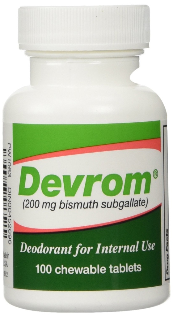 DEVROM comprimate (deodorant intern) 200MG 100 comprimate Chewable