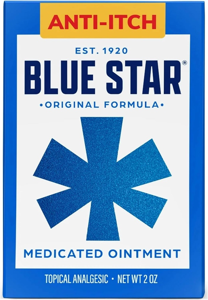 Blue Star Anti- Itch Ointment 2 oz (Packof 2) VJC#Re
