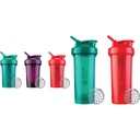BlenderBottle Classic V2 20-Ounce Shaker Sticla, 3-Pack: roșu, verde, și Plum & clasic V2 Shaker Sticla Perfect pentru Shake-uri de proteine și antrenament pre, 28-Ounce (2 ambalaj), roșu, verde