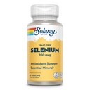 Solaray Drojdie Seleniu 200mcg, Capsule de seleniu pentru funcţie tiroidiană sănătoasă şi suport imun, Supliment de absorbţie ridicată, Vegan, 90 Servings, 90 VegCaps