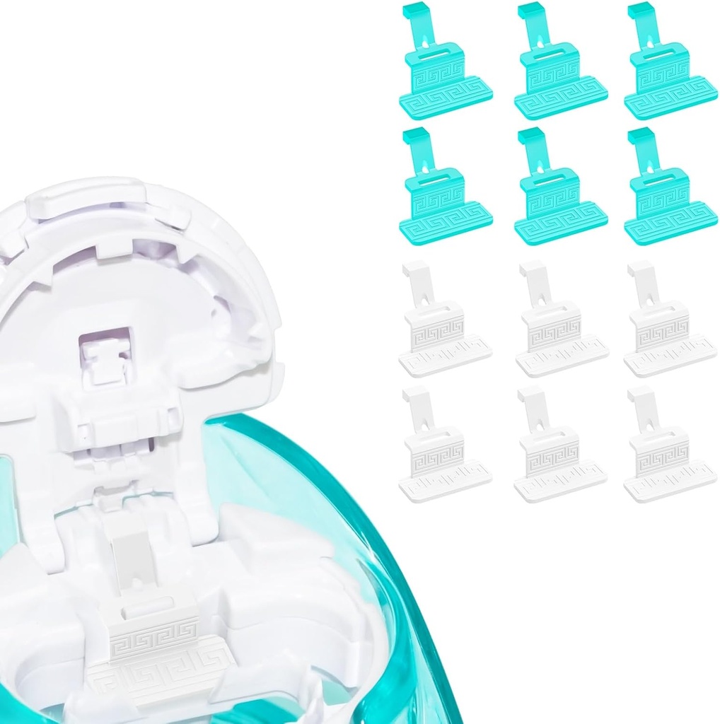 Fire Ant Silicon Saline Pads Refills Compatibil cu Nasal Care Navage, Reutilizabile Saline Pods Accesorii de înlocuire, Easy Operation (12 Pack - alb 6 + albastru 6)