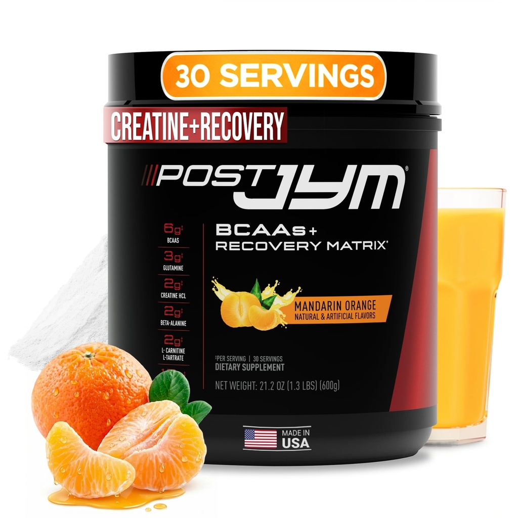JYM Supliment Science Post JYM Active Matrix Mandarin Orange Amino Recovery Powder Pură Creatină HCL, B