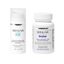 Skinuva® Scar (1 oz) & Bruise (14 capsule) - Advanced Silicon Cream Formulated with Growth Factors & Homeopatic Bruise Remedy Formulated with Arnica, Bromelain & Zinc