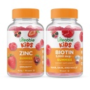 Zinc de viață copii + Biotin Copii, Gume Bundle - mare Tasting, Supliment de vitamine, gluten gratuit, OMG gratuit, Gummy masticabil